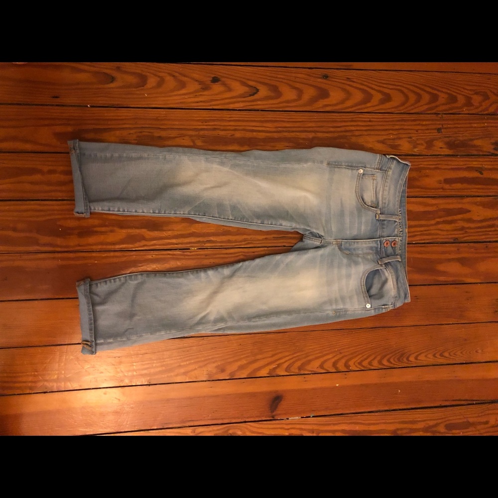American eagle artist crop jeans